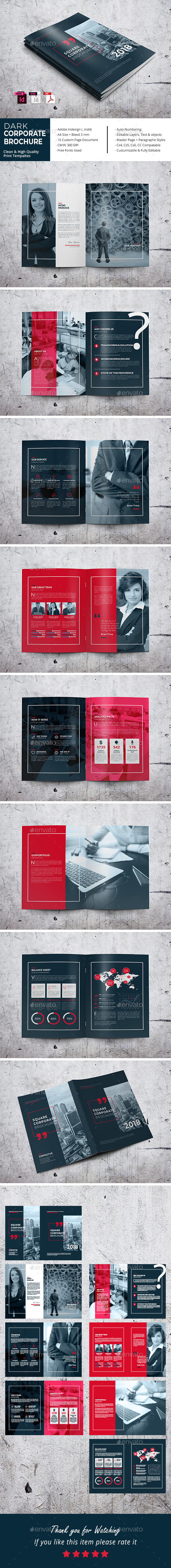 Dark Corporate Brochure - Corporate Brochures