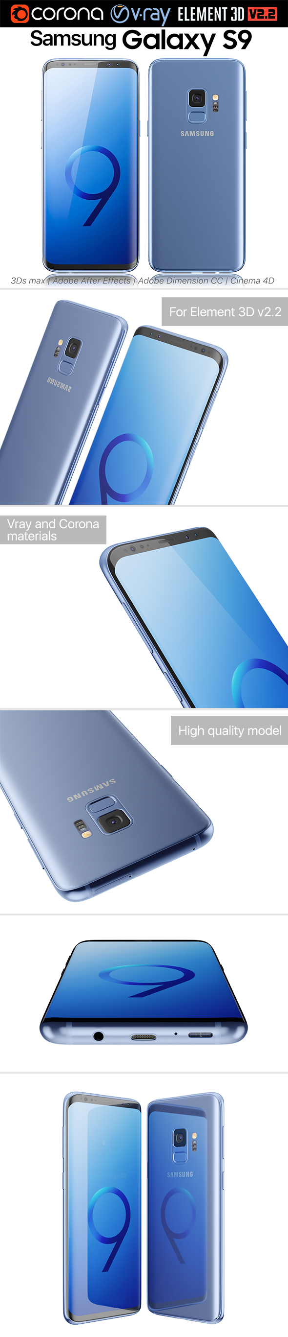 Samsung Galaxy S9 - 3Docean 21655864
