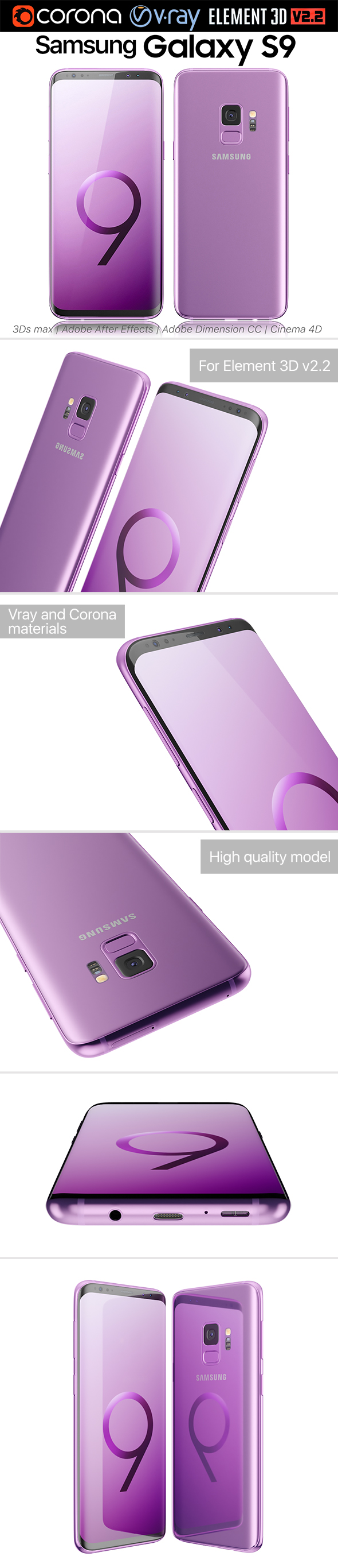Samsung Galaxy S9 - 3Docean 21655885