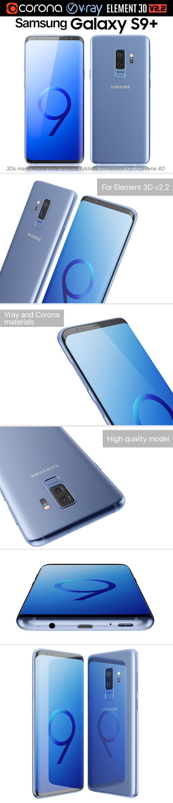 Samsung Galaxy S9 - 3Docean 21655931