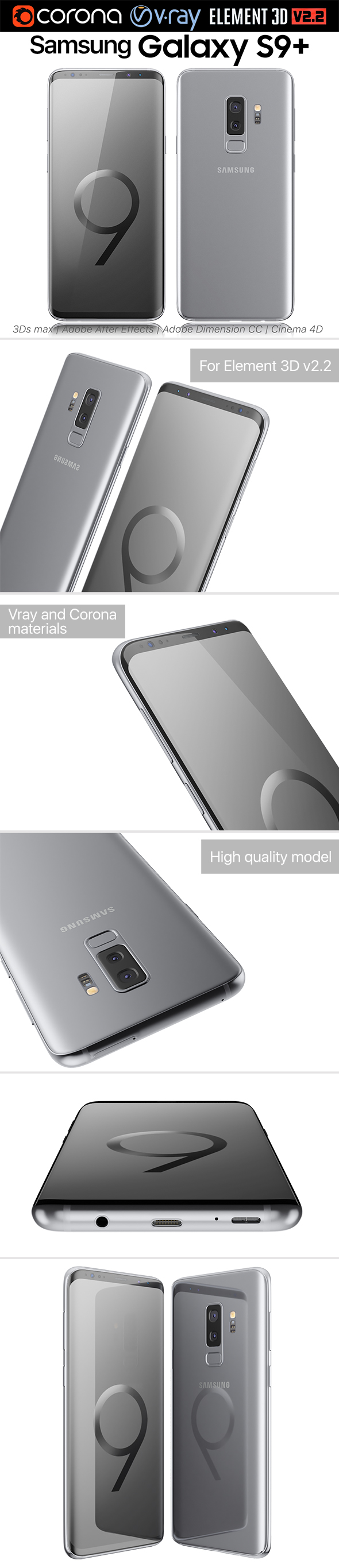 Samsung Galaxy S9 - 3Docean 21655969
