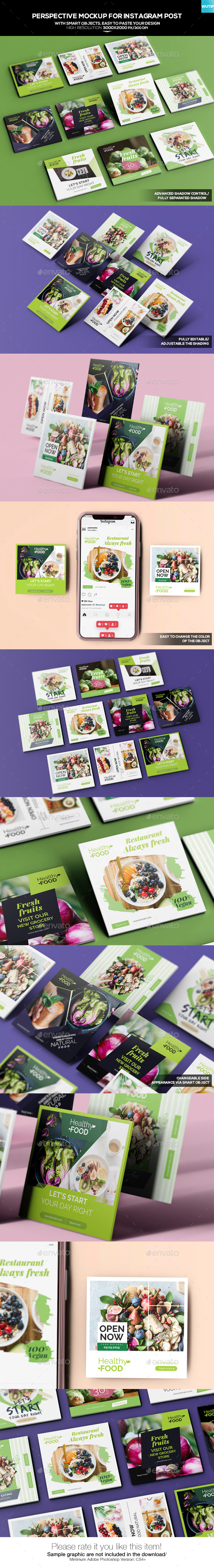 Perspective Mockup for Instagram Post - Miscellaneous Displays