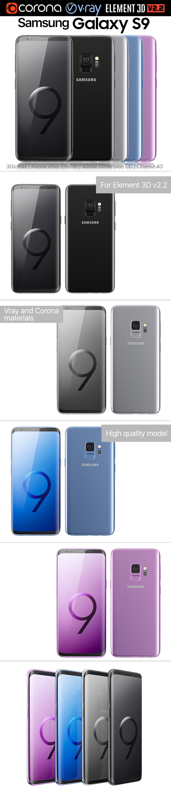 Samsung Galaxy S9 - 3Docean 21656308