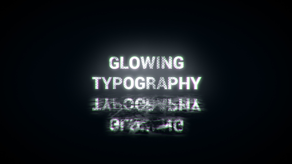 Glowing Typography - VideoHive 21656366