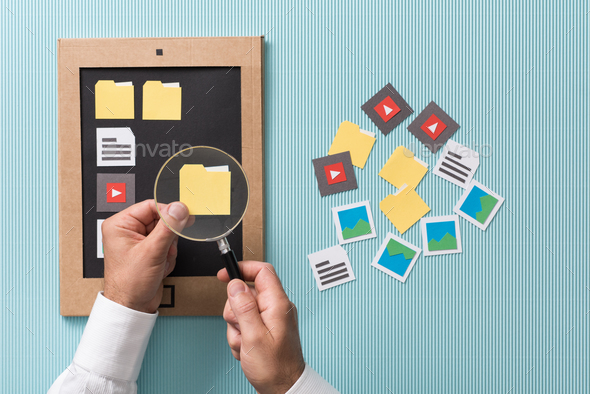 Files selection and management - Stock Photo - Images