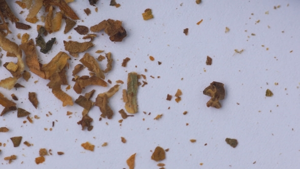Shot of Tablets and Torn Cigarettes with Tobacco Rotating alt