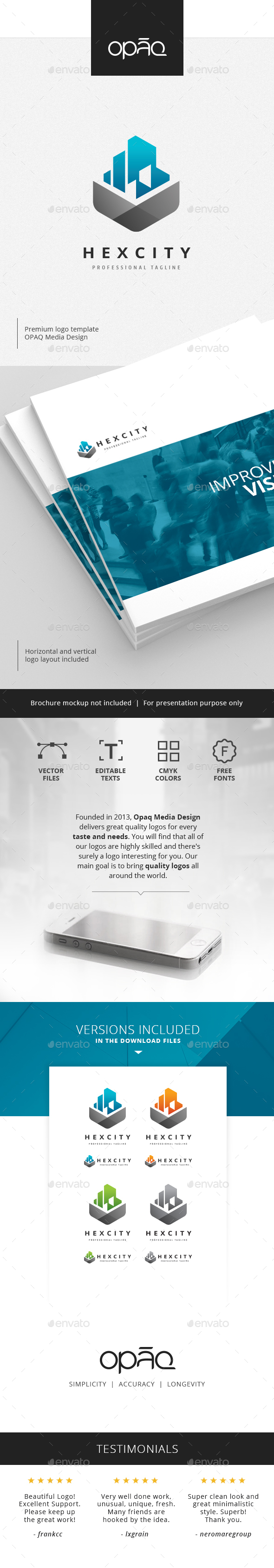 City Real Estate Logo - Buildings Logo Templates