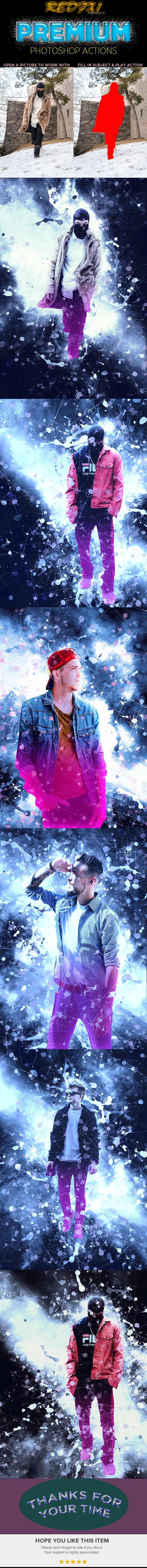 Scatter Cloud Ps Action - Photo Effects Actions