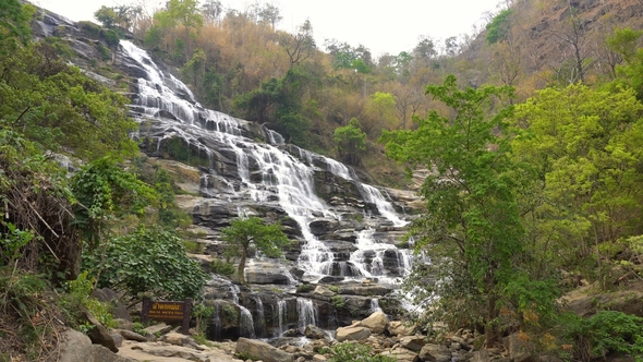 Mae Ya Waterfall in Doi Inthanon National Park, Chiang Mai Region, Thailand