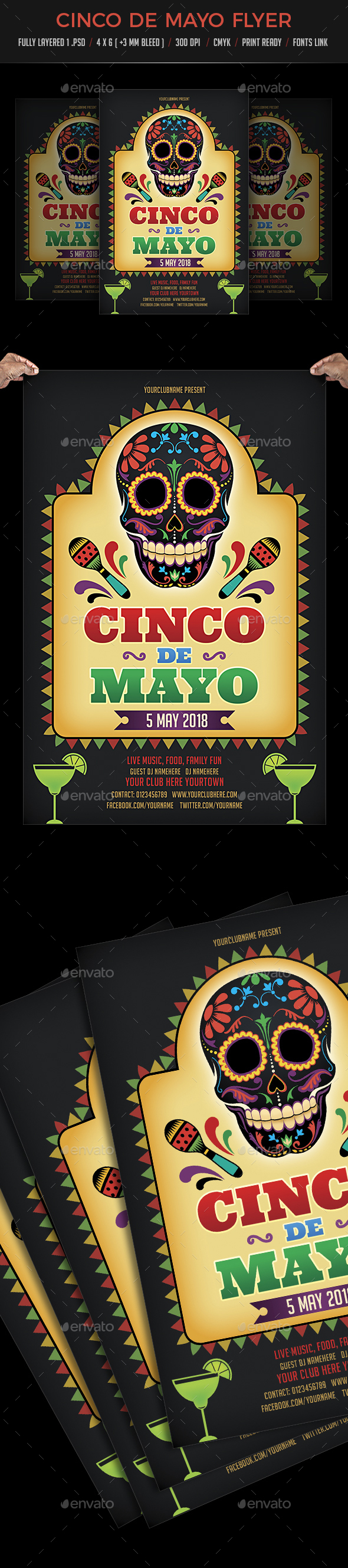 Cinco De Mayo Flyer Template - Events Flyers