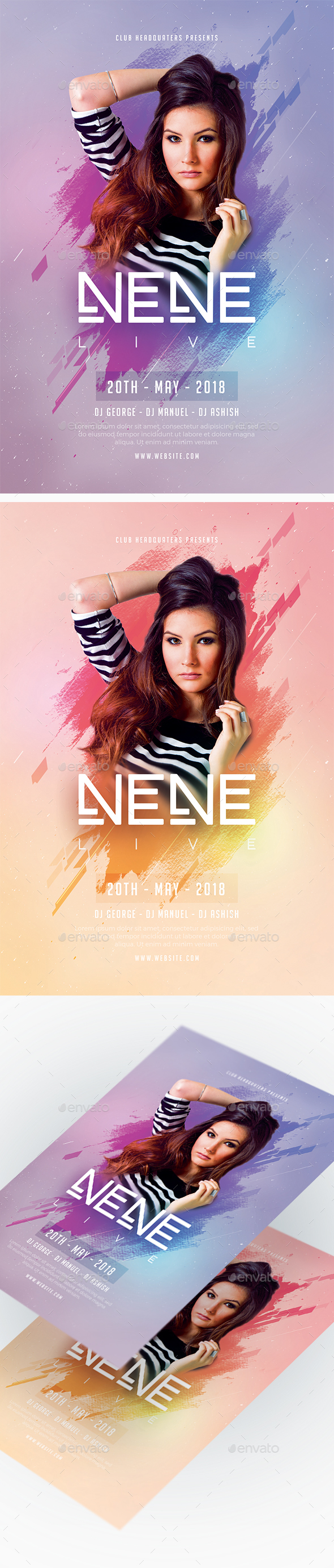 Artist Performance Flyer - Clubs & Parties Events