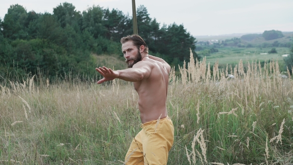 Modern Cossack Workouts with Swords in the Fields alt
