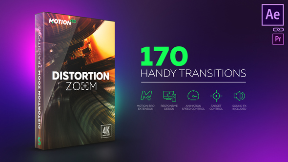 Distortion Zoom Transitions - VideoHive 21507643