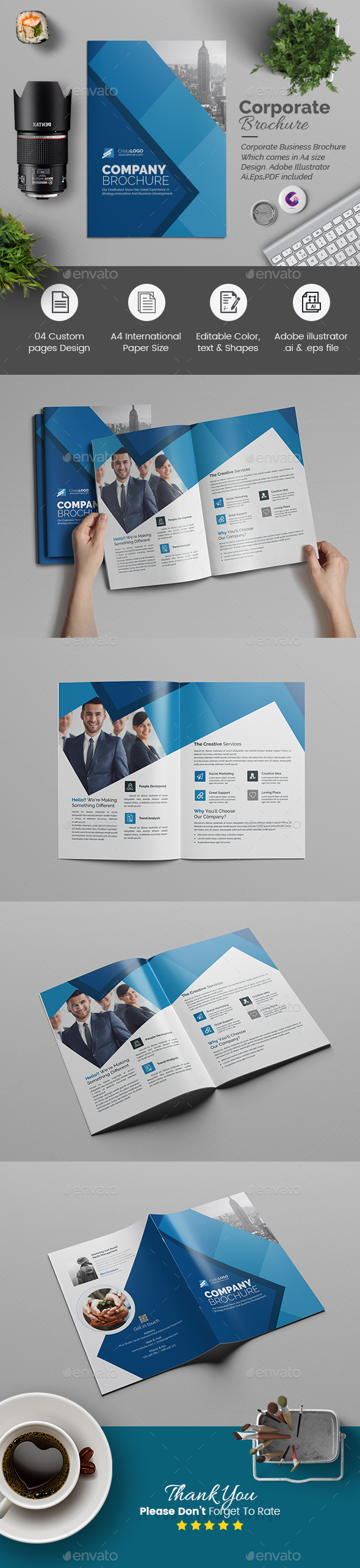 Bi fold Multipurpose Brochure - Corporate Brochures