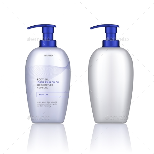 Vector Container for Cosmetic Products Isolated - Man-made Objects Objects