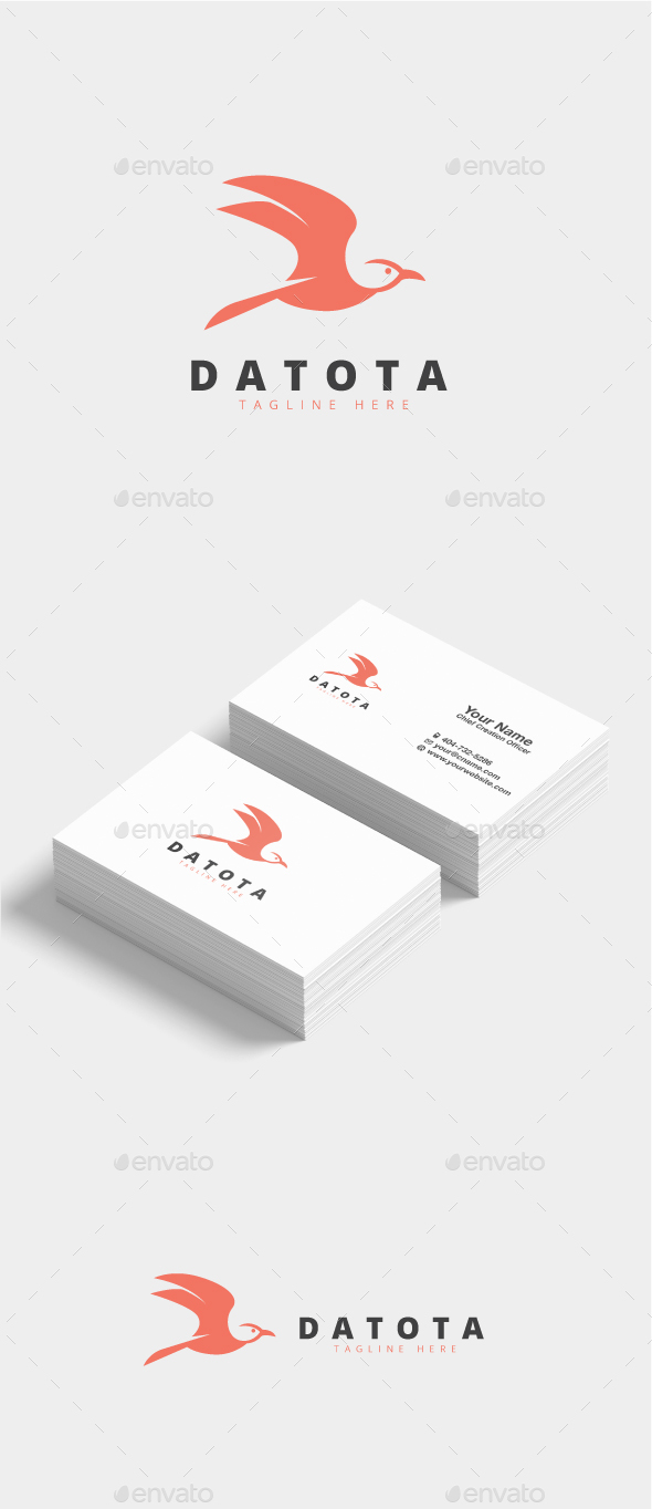 Datota Bird Logo - Animals Logo Templates