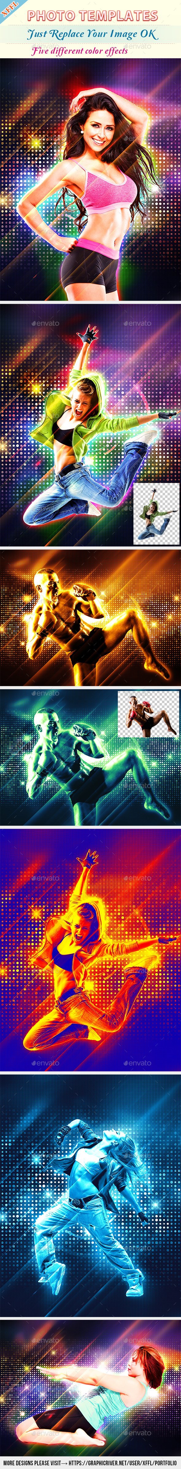 Gorgeous Stage Effect Photo Template - Artistic Photo Templates