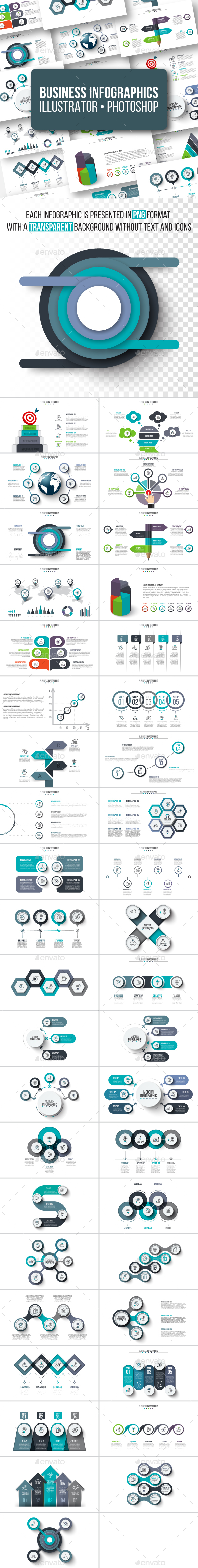 Business infographics pack - Infographics
