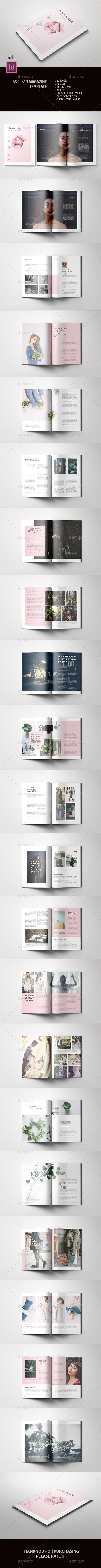 A5 Clean Magazine Template - Magazines Print Templates