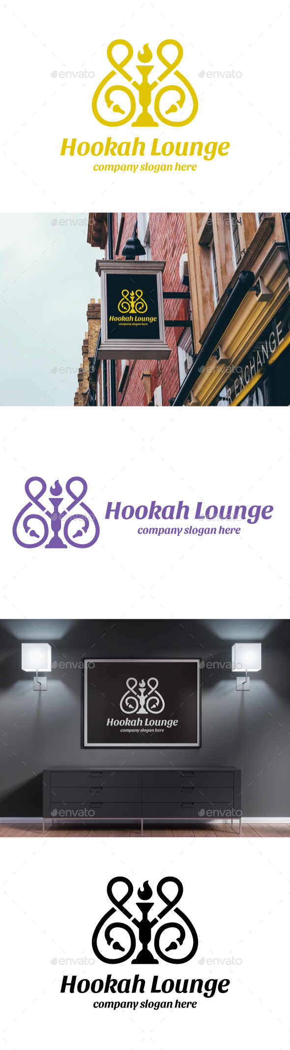 Hookah Lounge - Objects Logo Templates