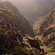 Drone Shot of Beautiful Mountain Cliffs in Madeira
