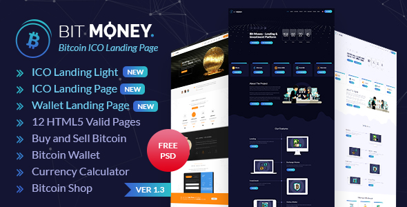 Bit Money - Bitcoin Cryptocurrency ICO Landing Page HTML Template - 19