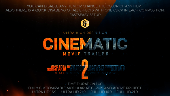 Cinematic Modular Trailer - VideoHive 21664631