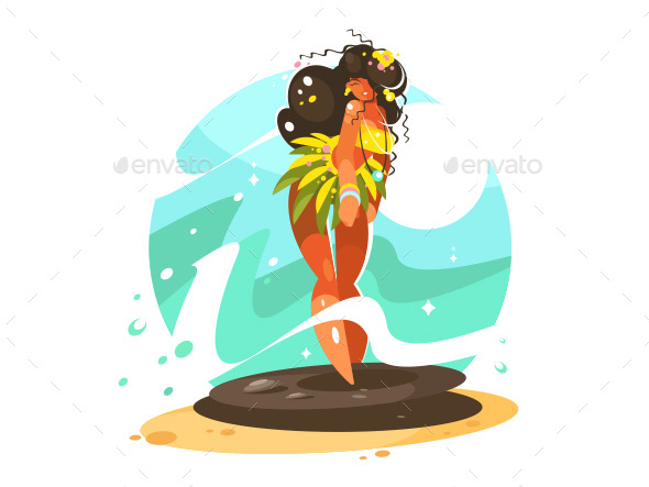 Dancing Girl in National Costume - People Characters