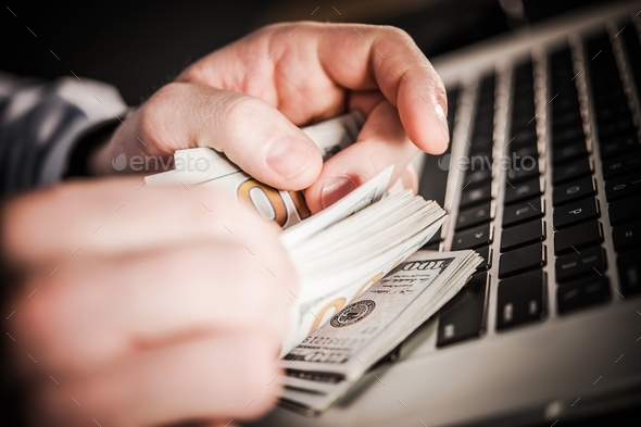 Making Money Online - Stock Photo - Images