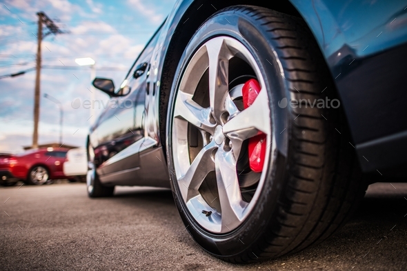 Car on the Parking Spot - Stock Photo - Images