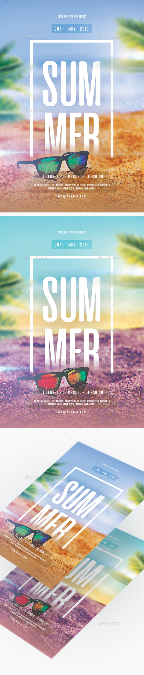 Summer Party Flyer - Clubs & Parties Events