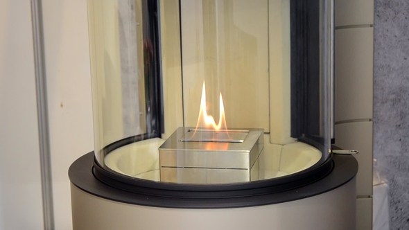 Modern Bio Fireplot Fireplace on Ethanol Gas. Smart Ecological alt