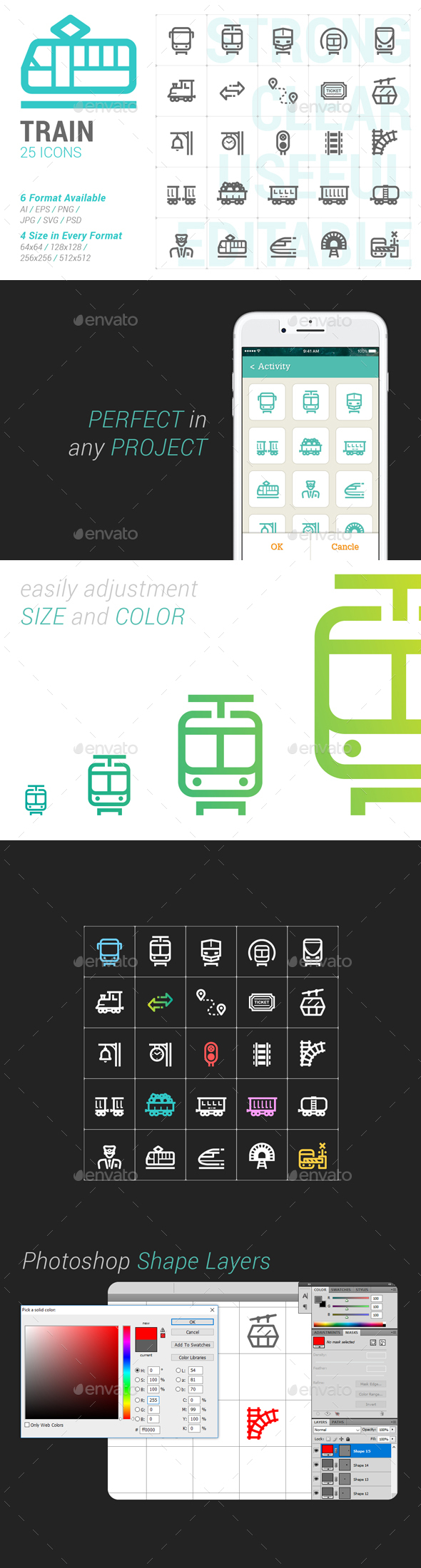 Train Mini Icon - Objects Icons