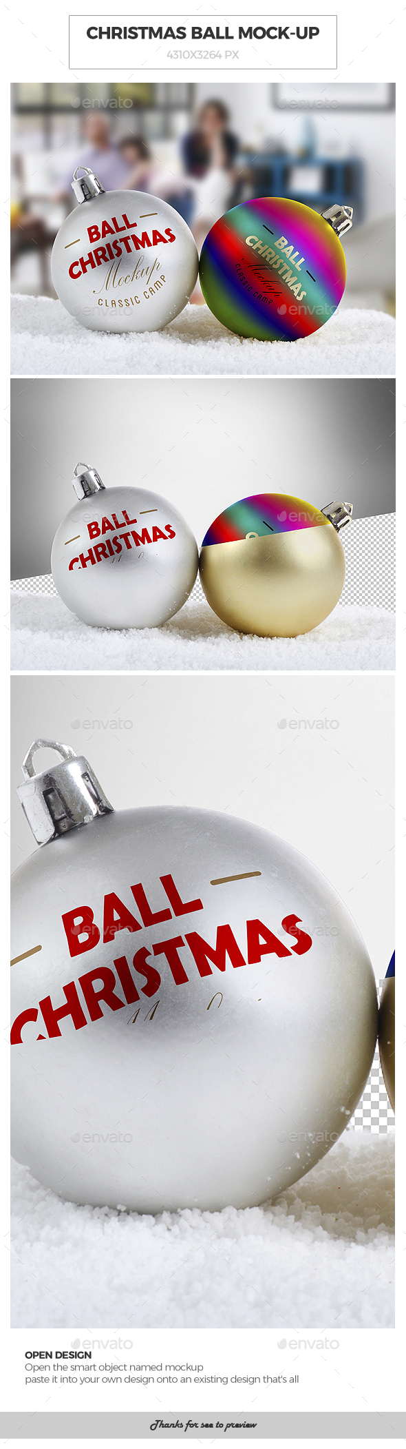 Christmas Ball Mock-Up - Miscellaneous Product Mock-Ups