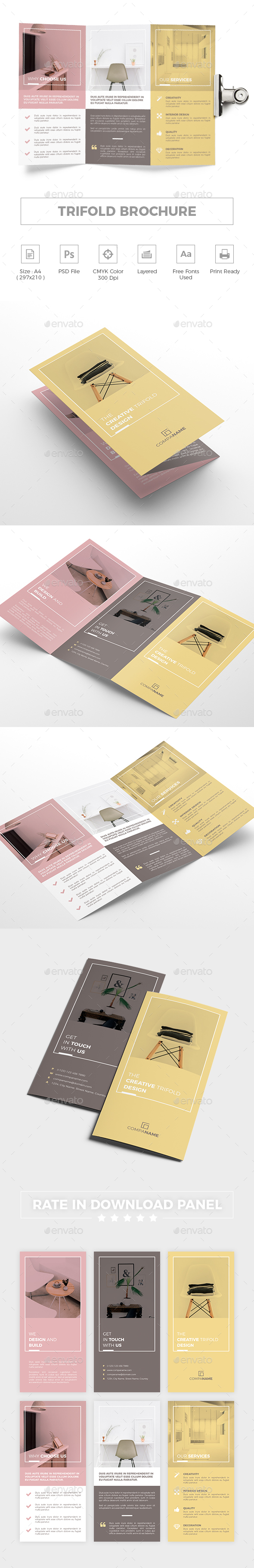 Trifold Brochure - Brochures Print Templates