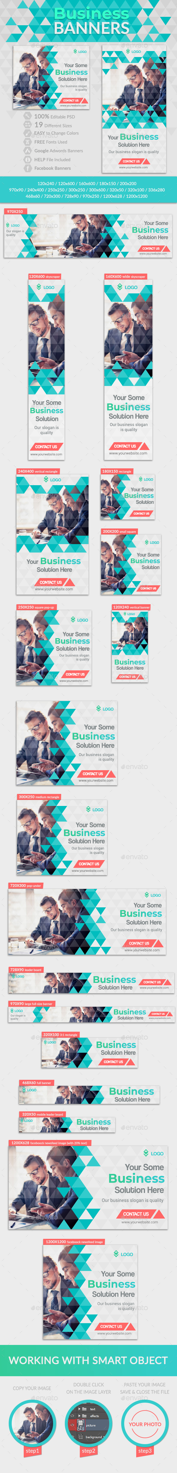 Business Banners - Banners & Ads Web Elements