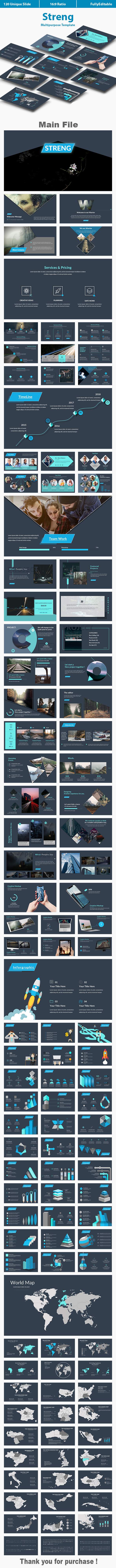 Streng Multipurpose Google Slide template - Google Slides Presentation Templates