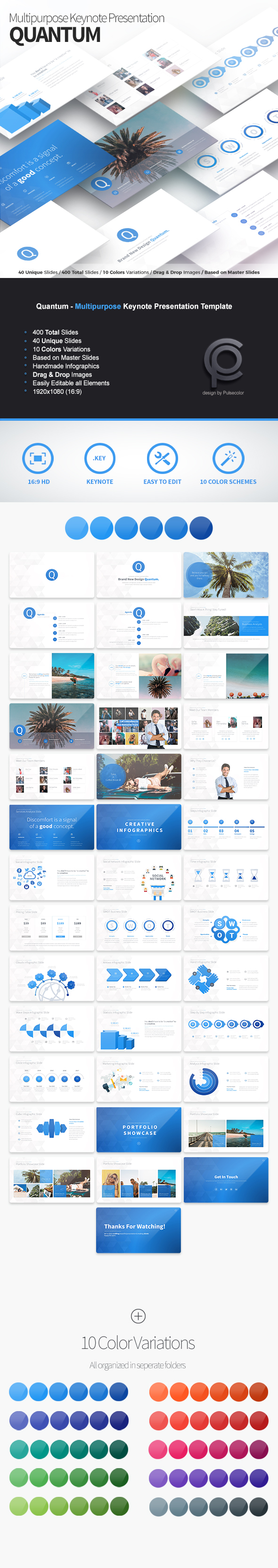 Quantum - Multipurpose Keynote Presentation - Business Keynote Templates
