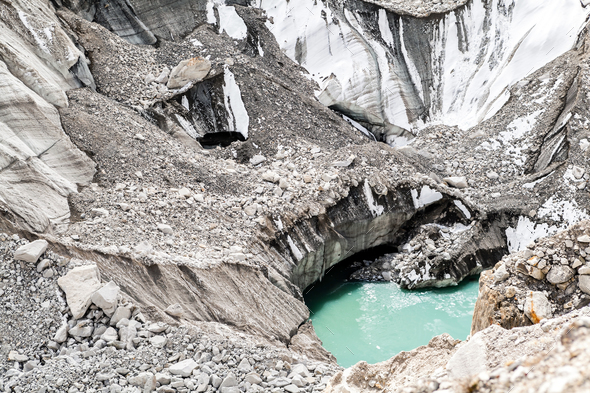 Himalayas Khumbu Glacier Lake - Stock Photo - Images