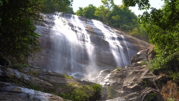 Siribhume Waterfall in Doi Inthanon National Park, Chiang Mai Region, Thailand