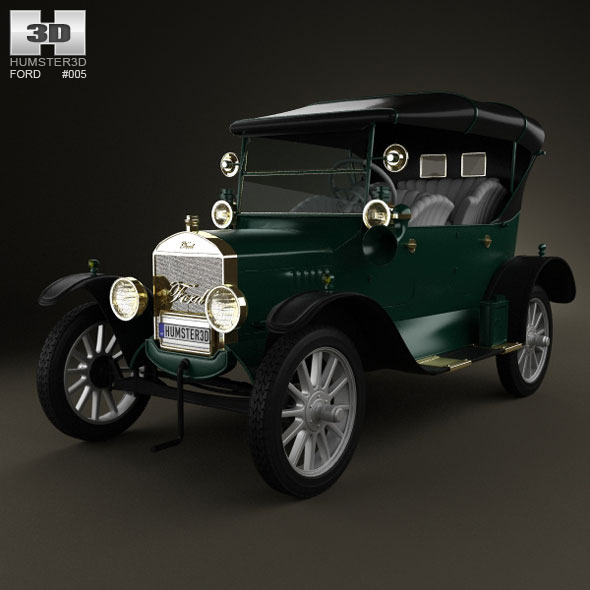 Ford Model T 4door Tourer 1924 - 3DOcean Item for Sale