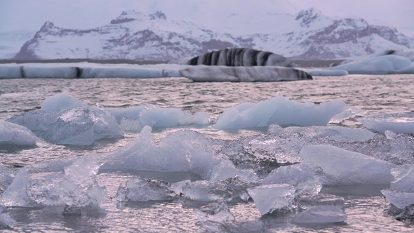 Icelandic Landscape with Seashore