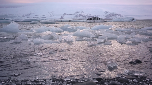 Icelandic Landscape with Seashore