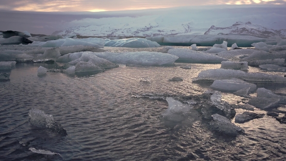 Icelandic Landscape with Seashore