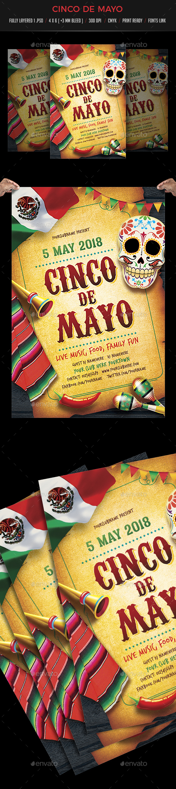 Cinco De Mayo - Events Flyers