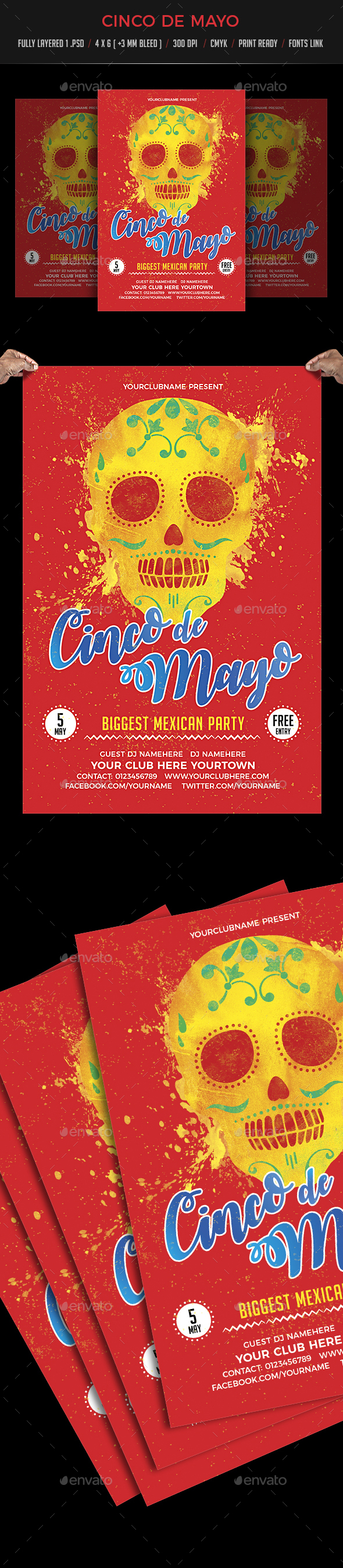 Cinco De Mayo Flyer Template - Events Flyers