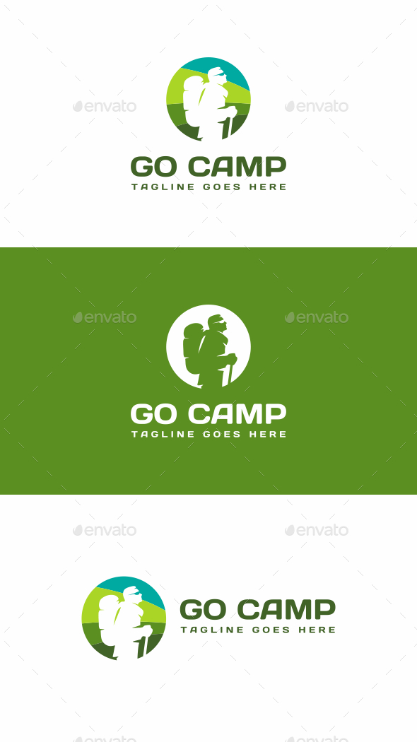 Camping - Humans Logo Templates