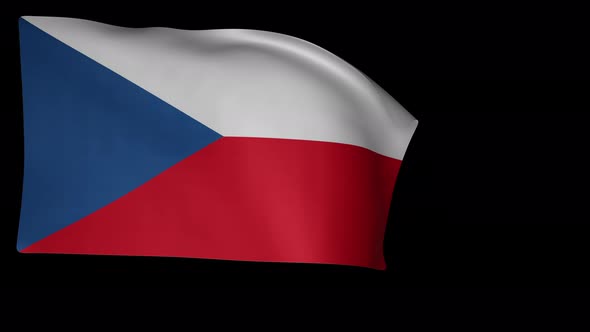 National Flag of Czech Republic alt