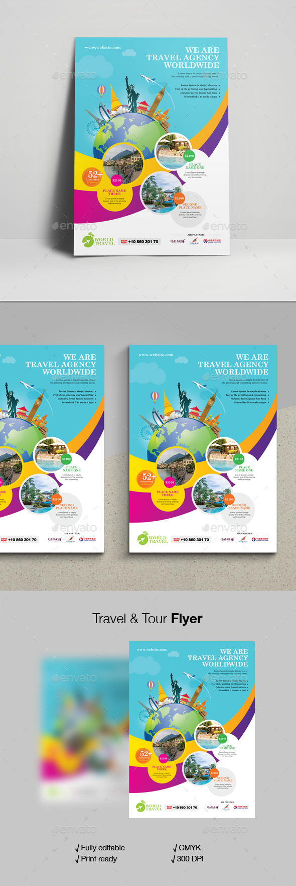 Travel & Tour Flyer - Corporate Flyers