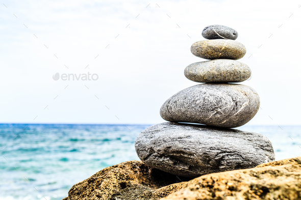 Stones balance inspiration wellness concept - Stock Photo - Images